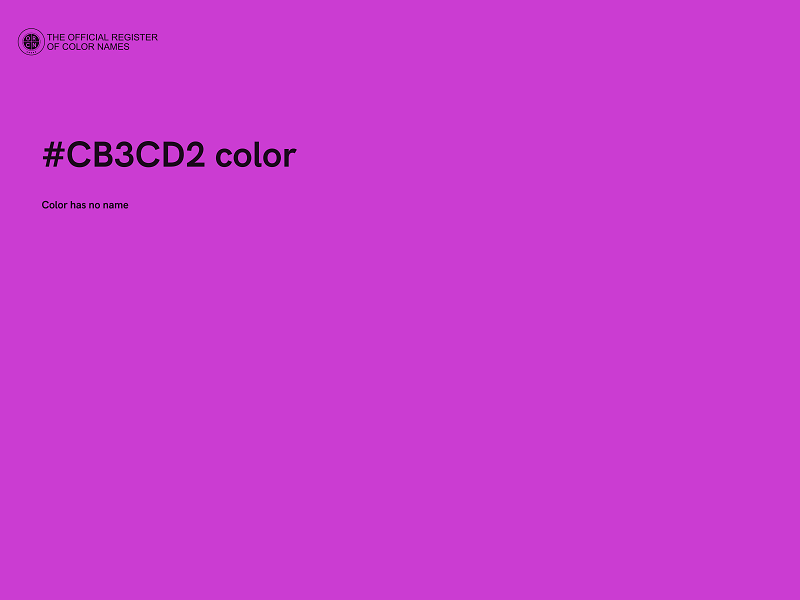 #CB3CD2 color image