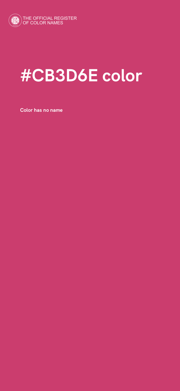 #CB3D6E color image