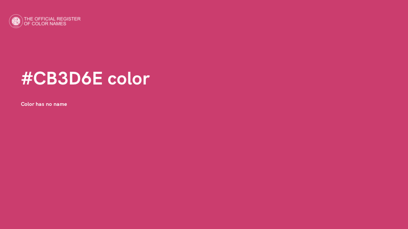 #CB3D6E color image