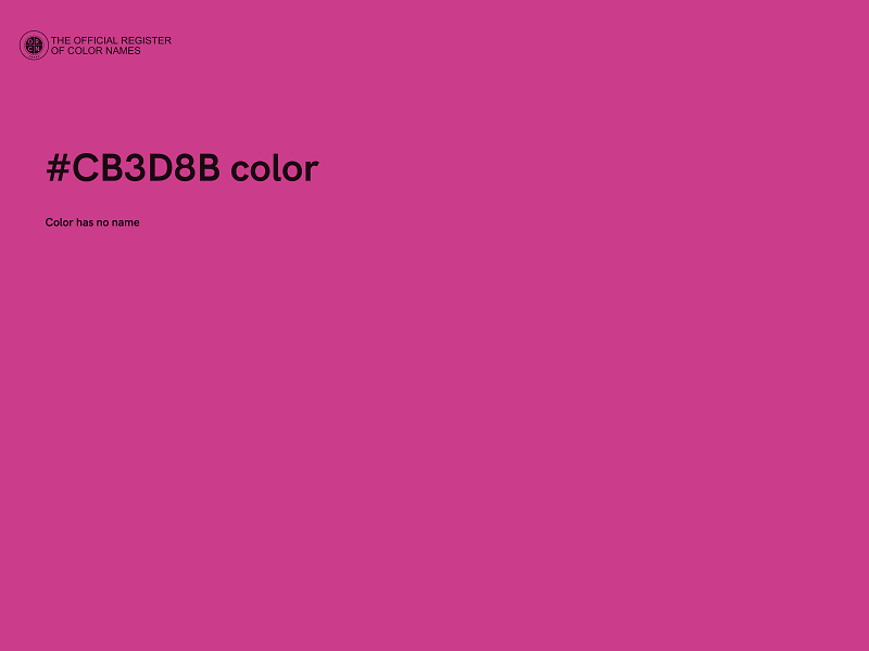 #CB3D8B color image