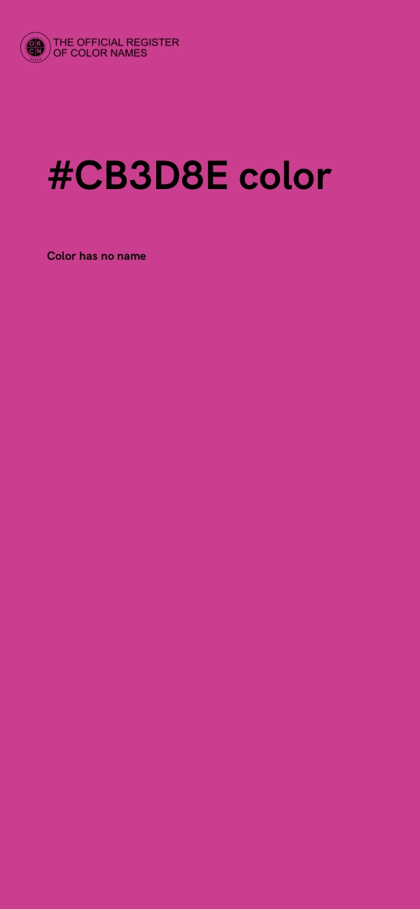 #CB3D8E color image