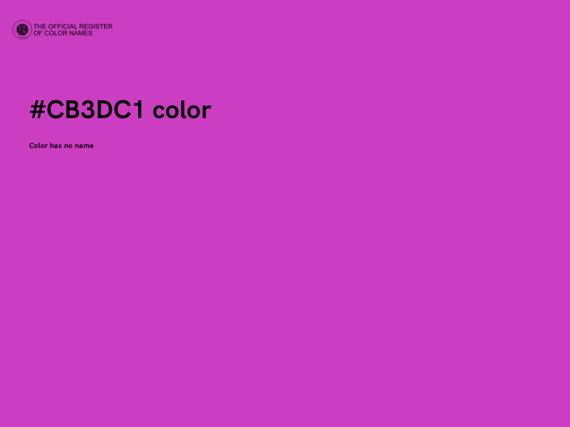 #CB3DC1 color image
