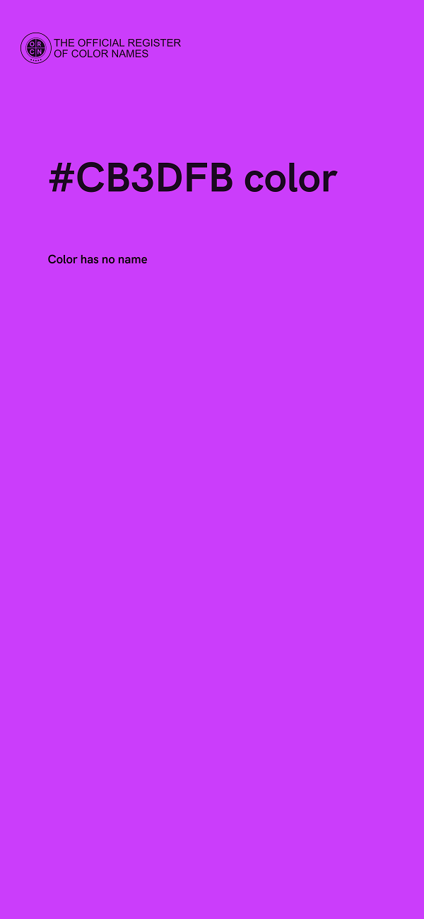 #CB3DFB color image