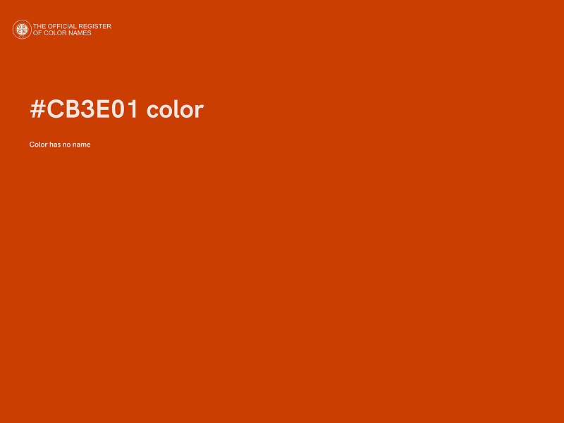 #CB3E01 color image
