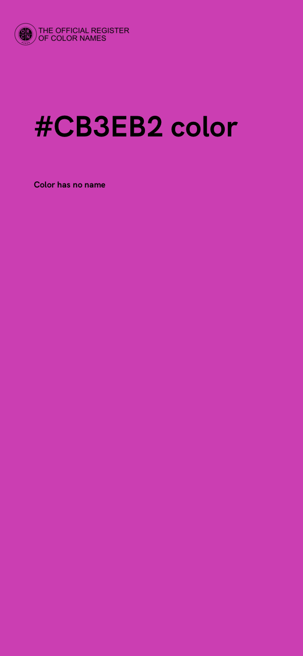 #CB3EB2 color image