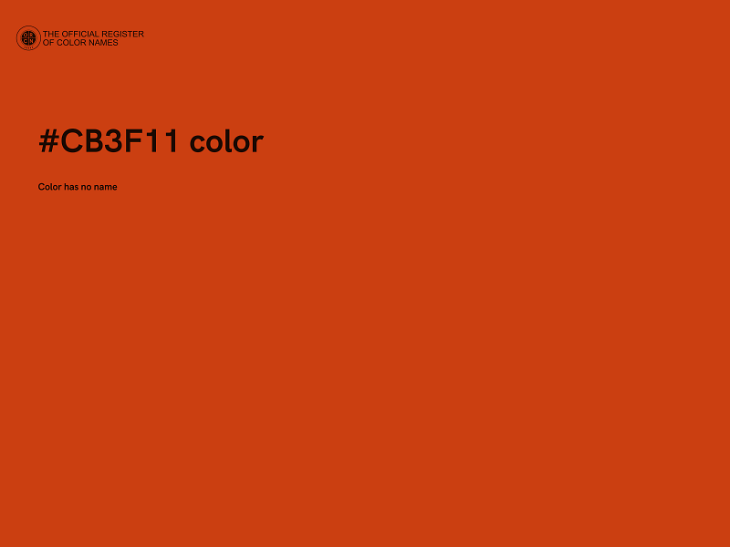 #CB3F11 color image