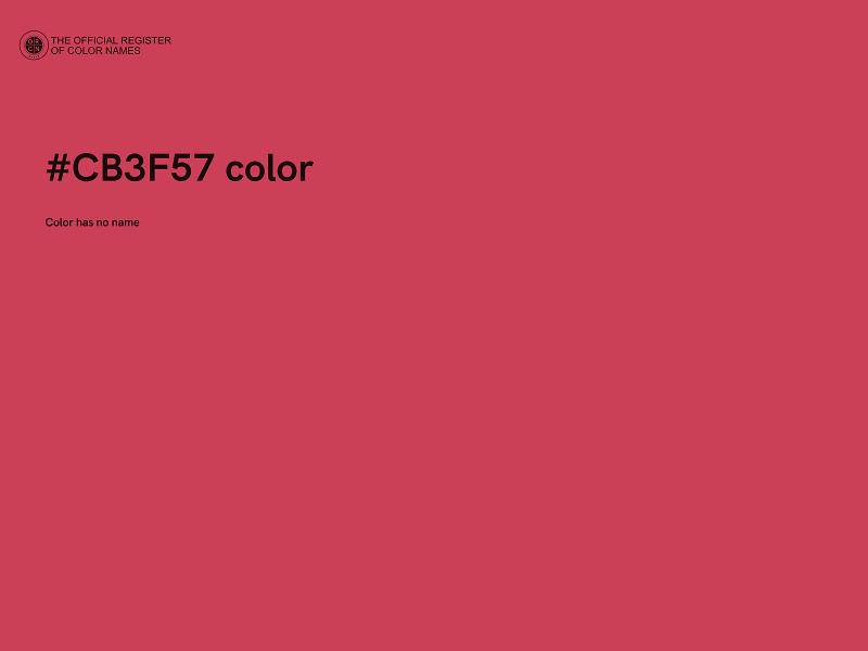 #CB3F57 color image