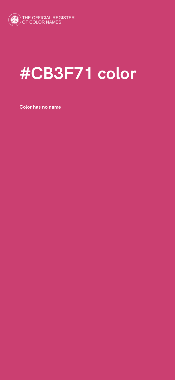 #CB3F71 color image