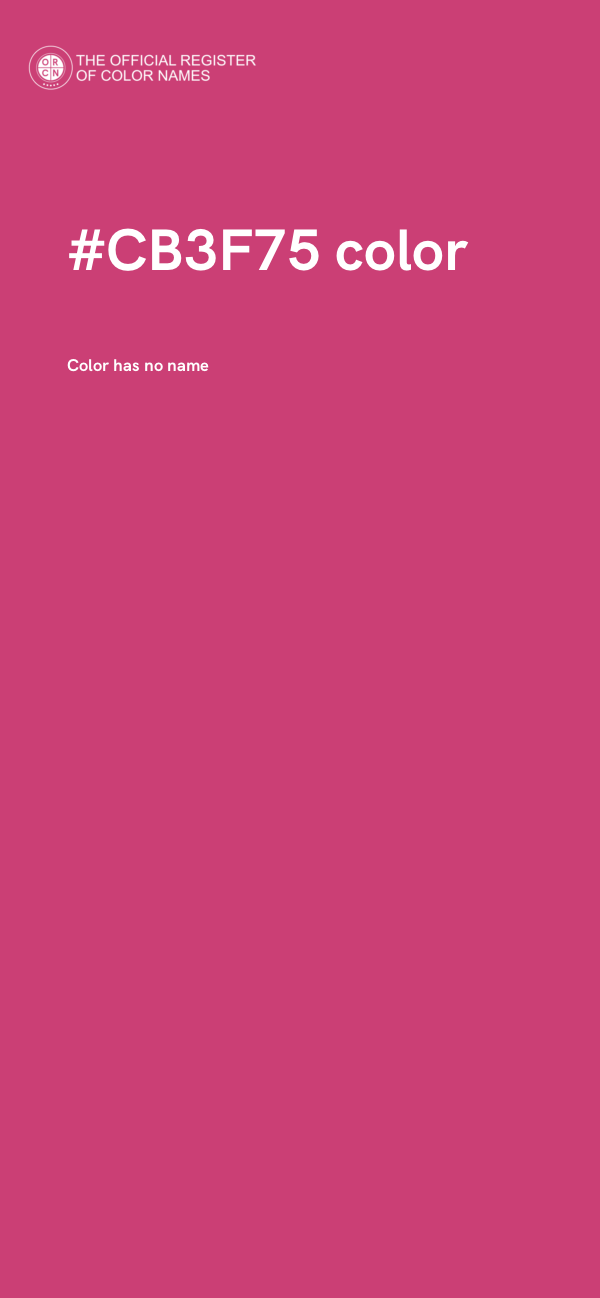 #CB3F75 color image