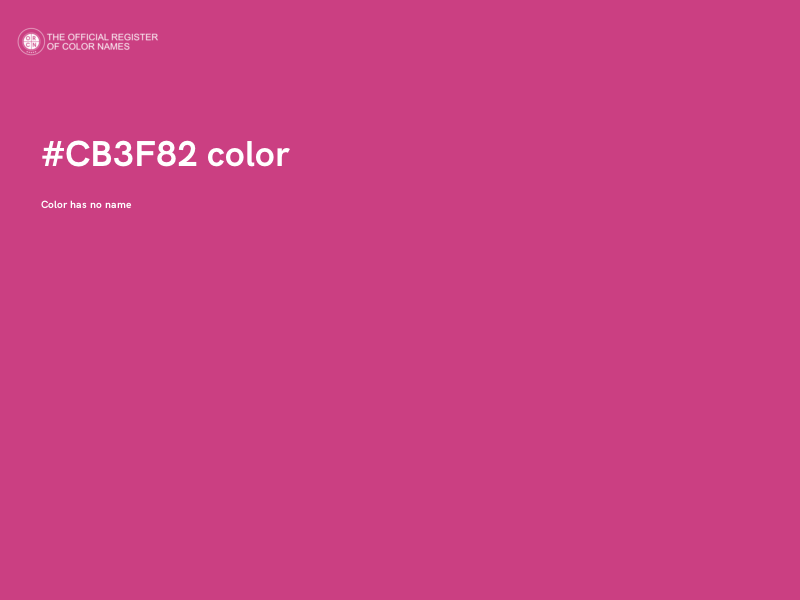 #CB3F82 color image