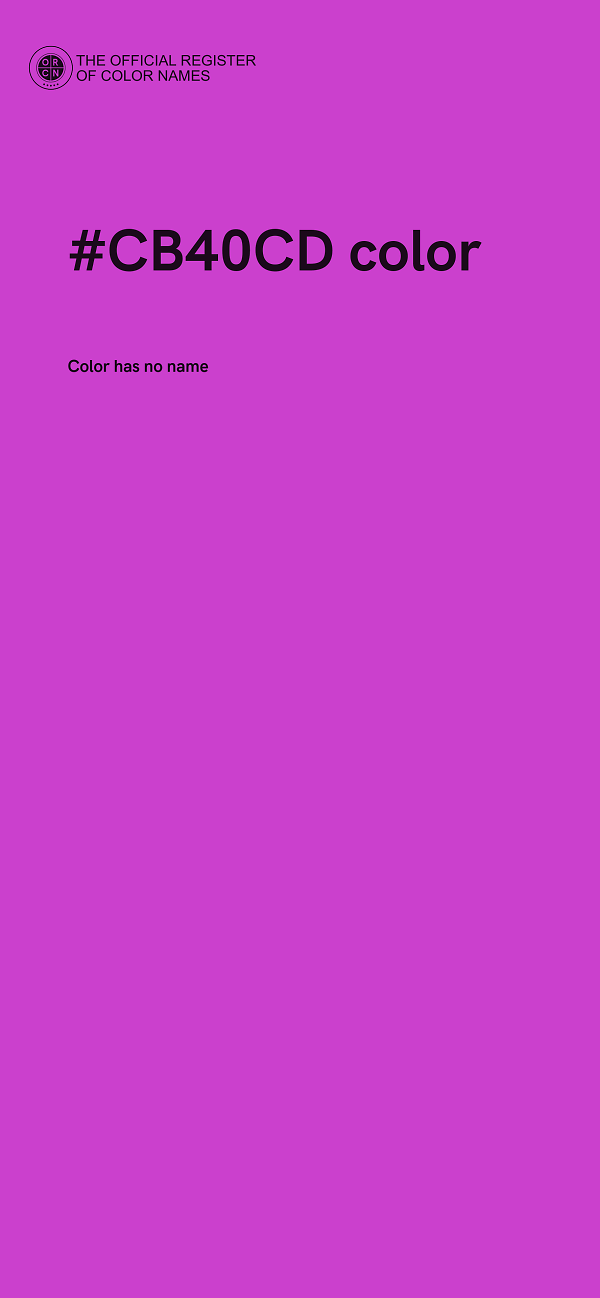 #CB40CD color image