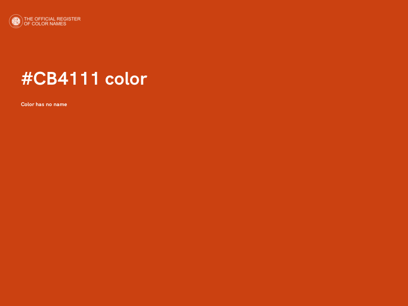 #CB4111 color image
