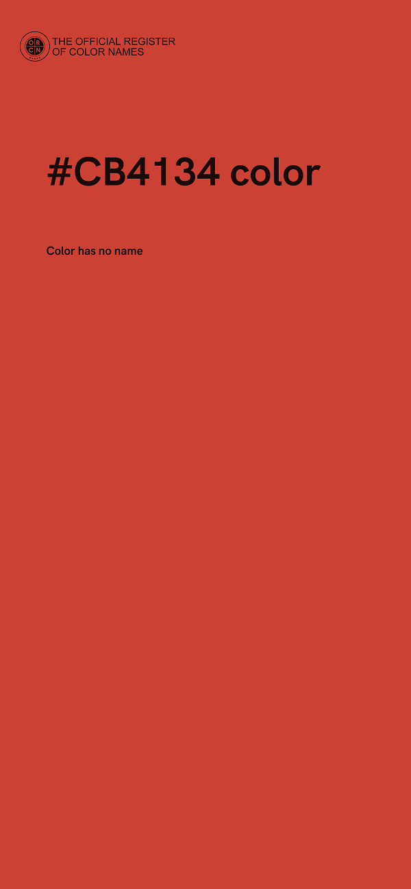 #CB4134 color image