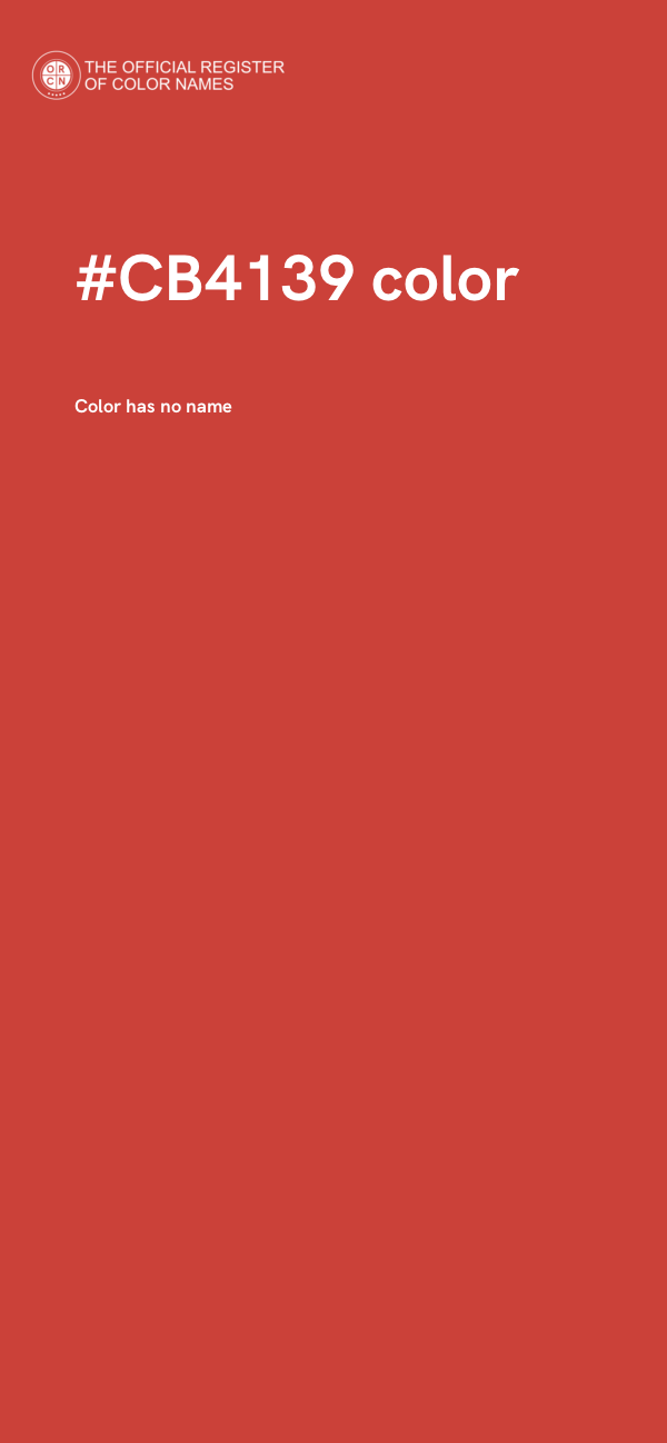 #CB4139 color image