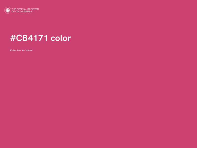 #CB4171 color image
