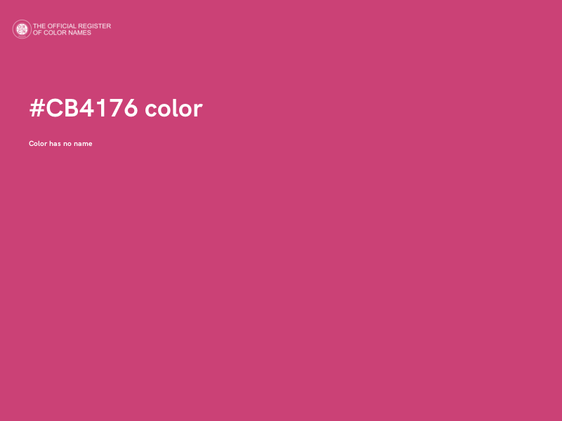 #CB4176 color image