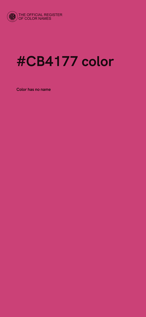 #CB4177 color image