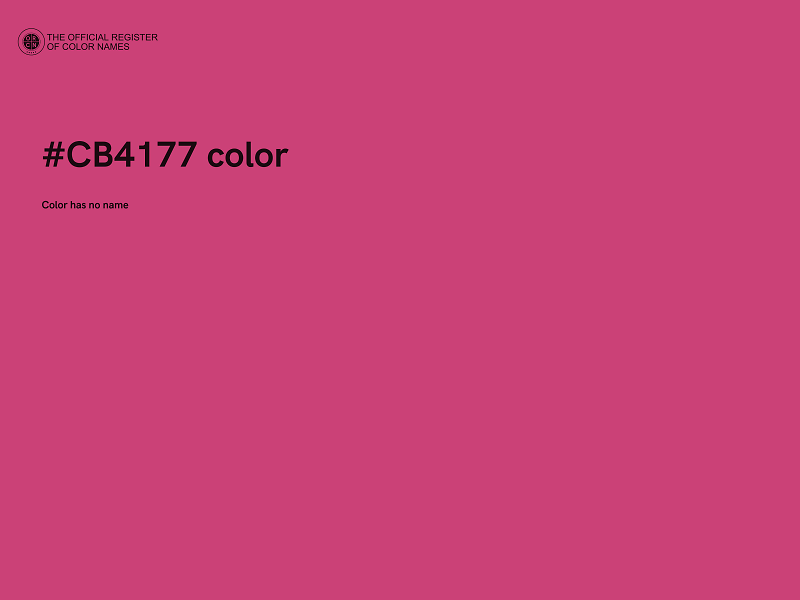 #CB4177 color image