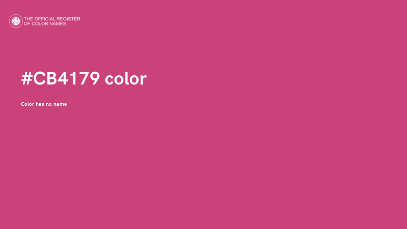 #CB4179 color image