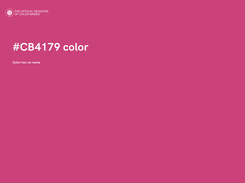 #CB4179 color image