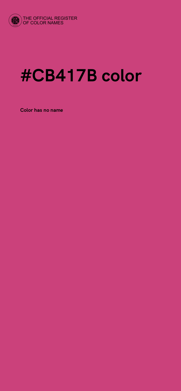 #CB417B color image
