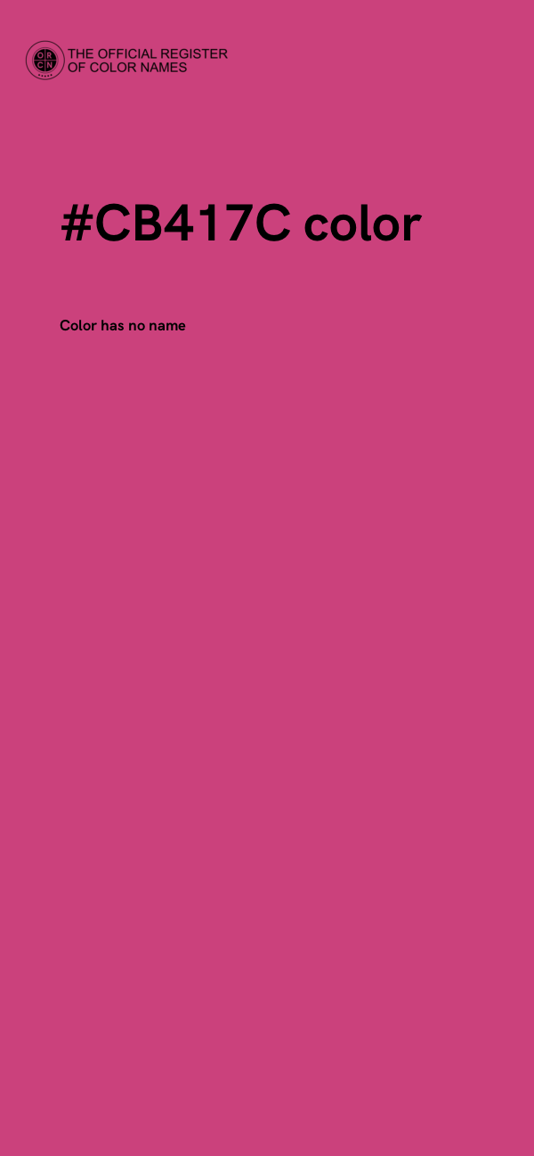 #CB417C color image
