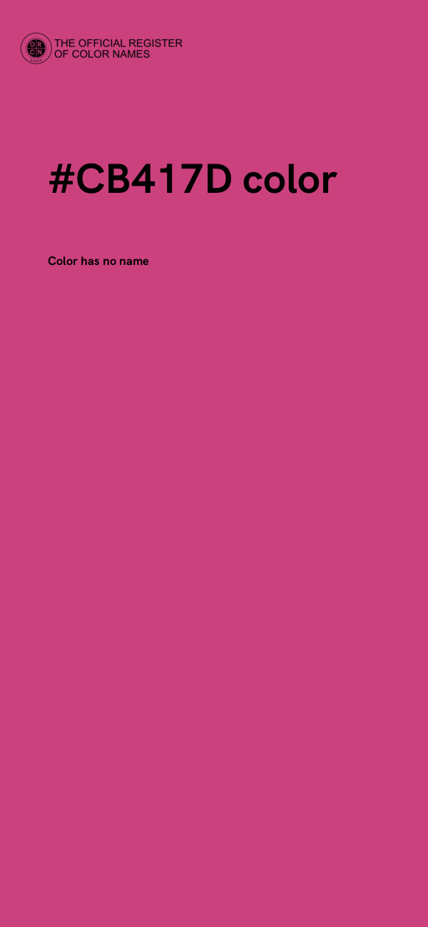 #CB417D color image