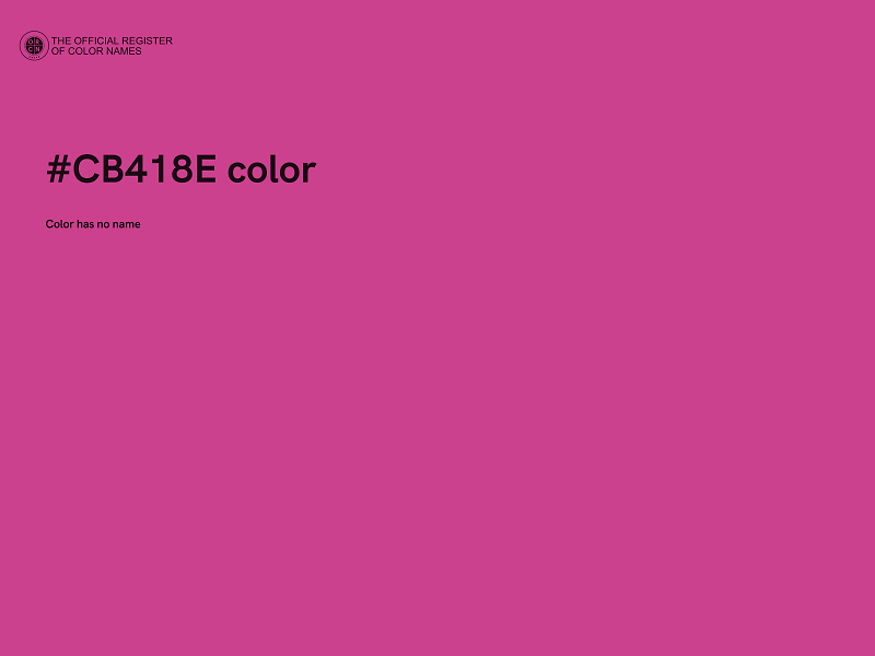 #CB418E color image