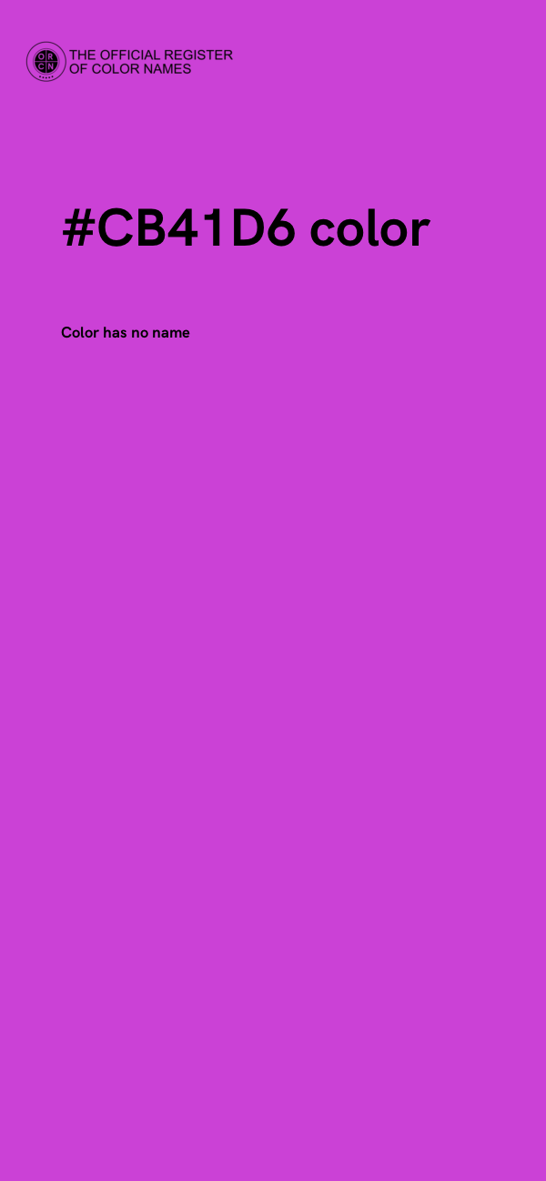 #CB41D6 color image