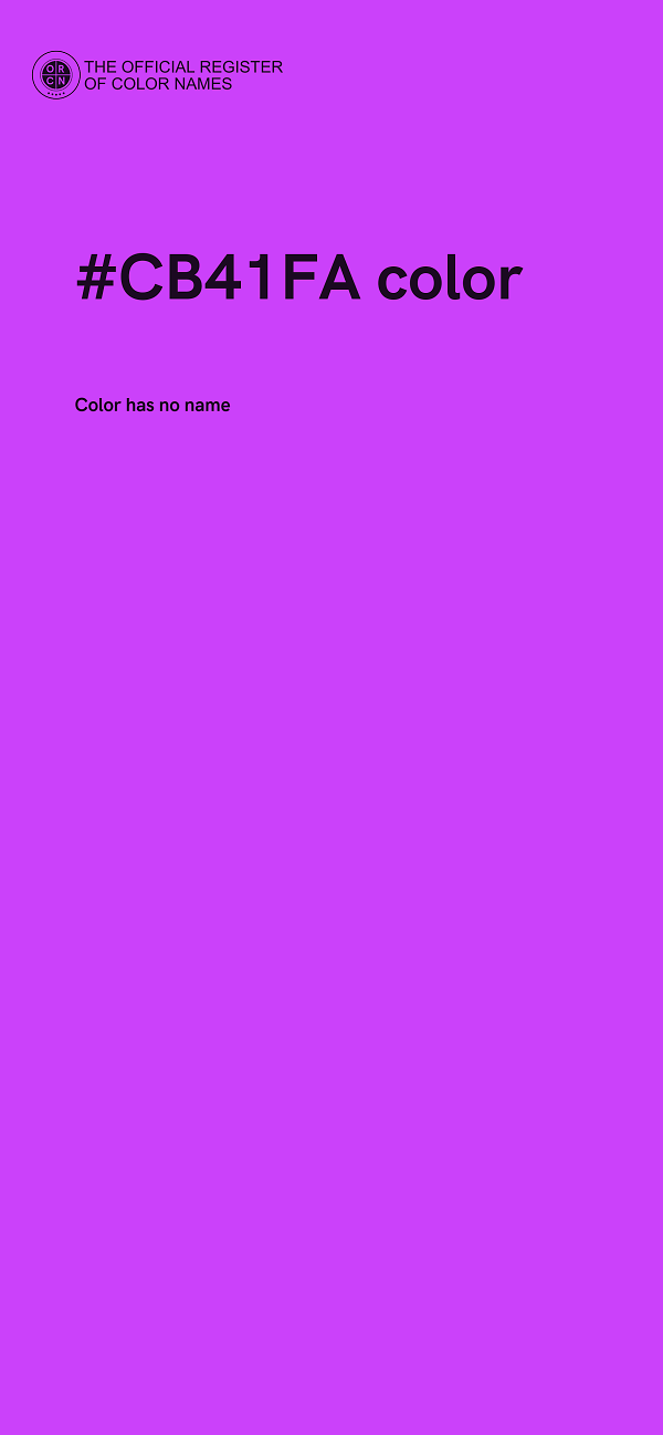 #CB41FA color image