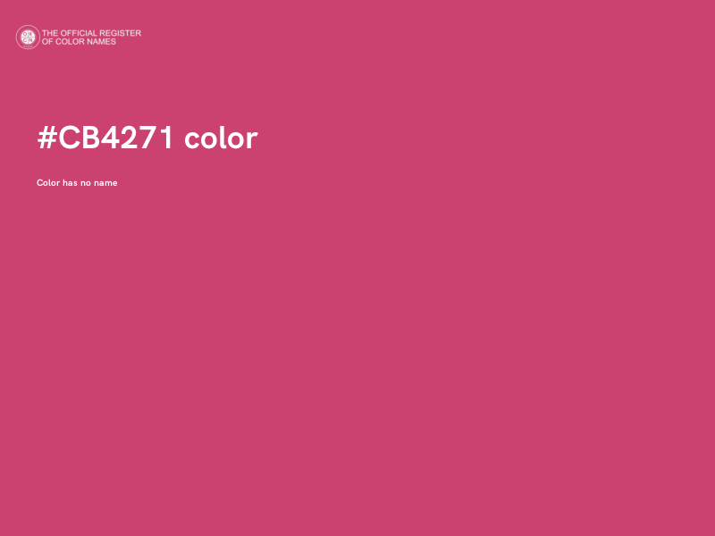 #CB4271 color image