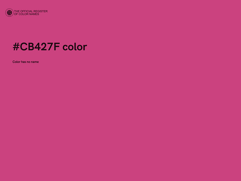 #CB427F color image