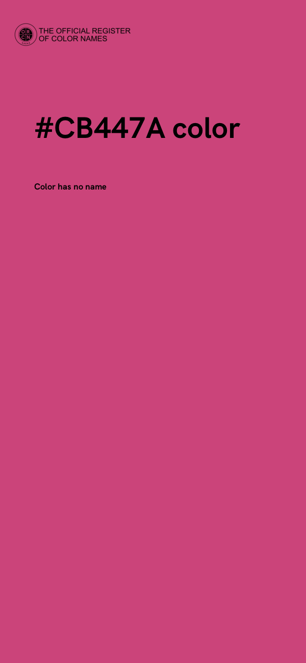 #CB447A color image