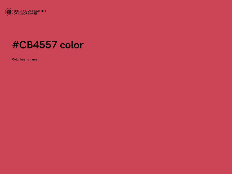 #CB4557 color image