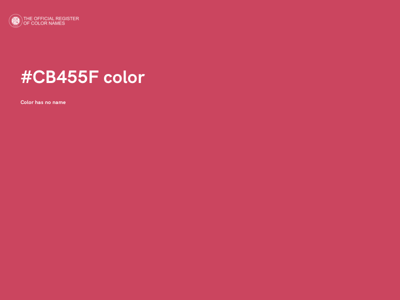 #CB455F color image
