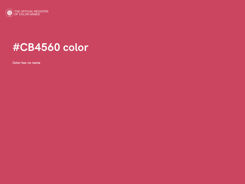 #CB4560 color image