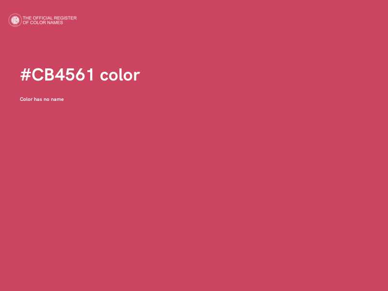 #CB4561 color image