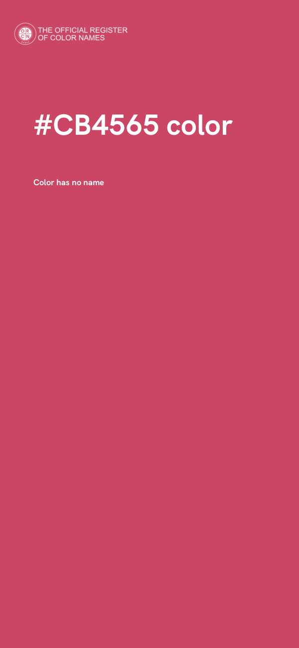 #CB4565 color image