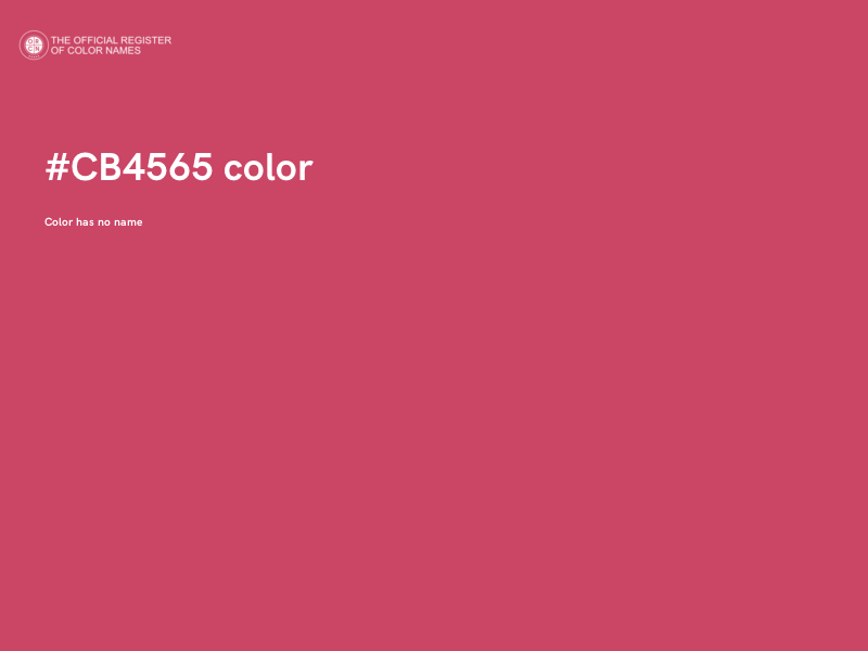 #CB4565 color image