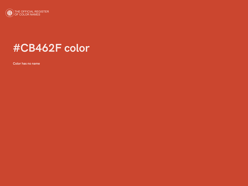 #CB462F color image
