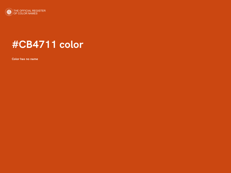 #CB4711 color image