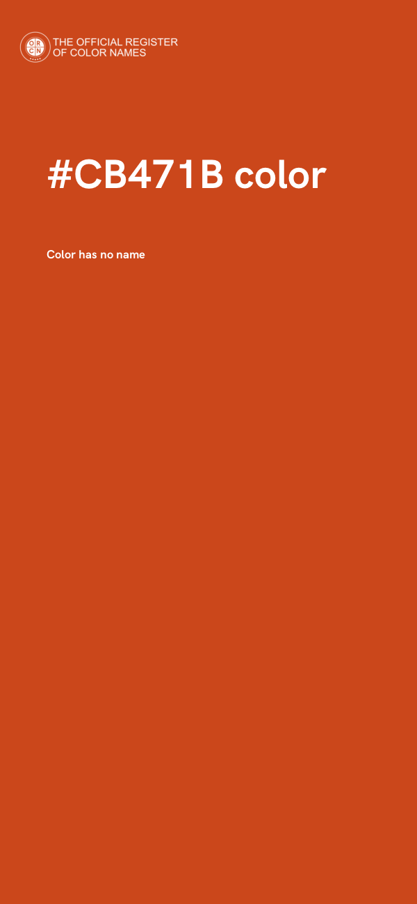 #CB471B color image