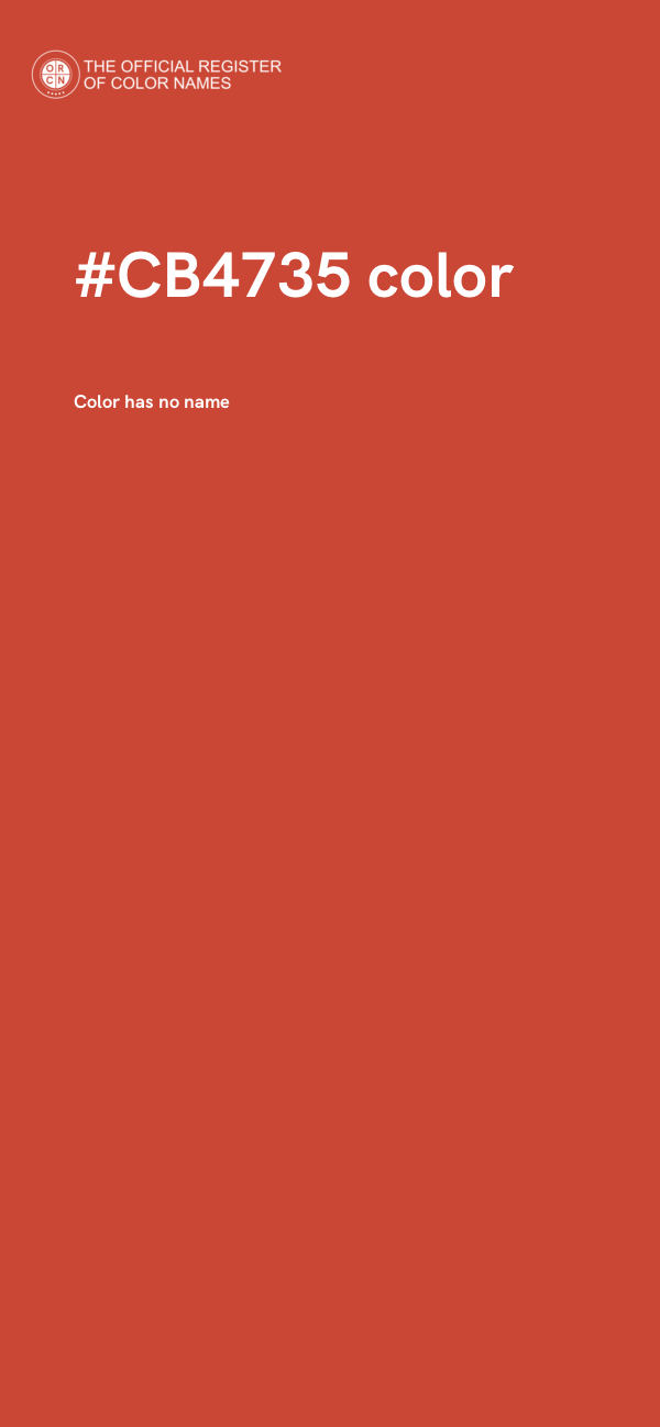 #CB4735 color image