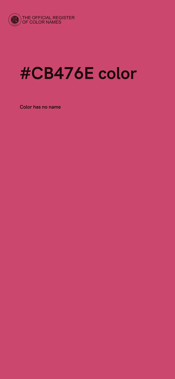 #CB476E color image