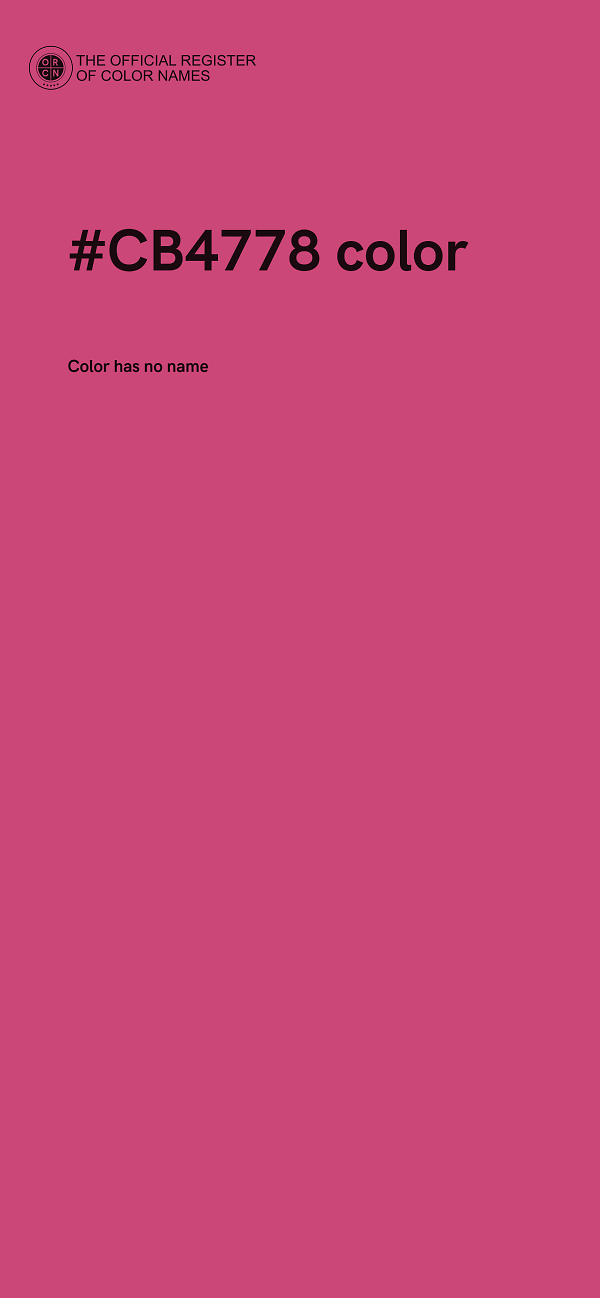 #CB4778 color image