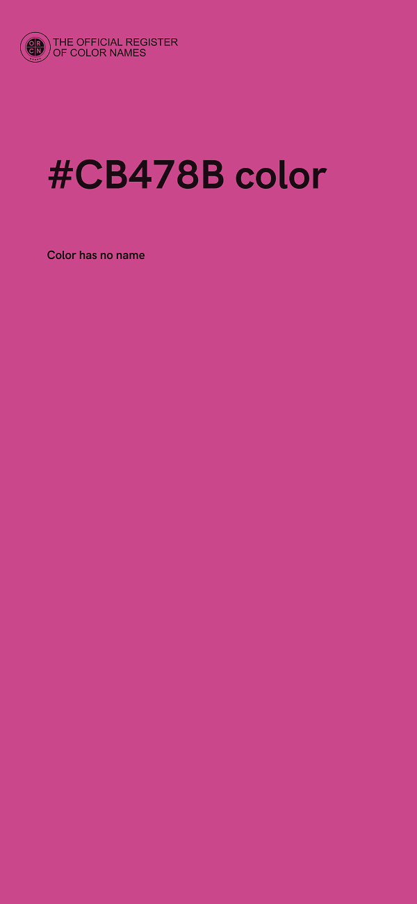 #CB478B color image