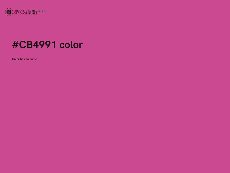 #CB4991 color image