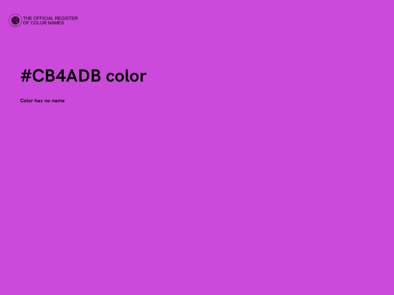 #CB4ADB color image