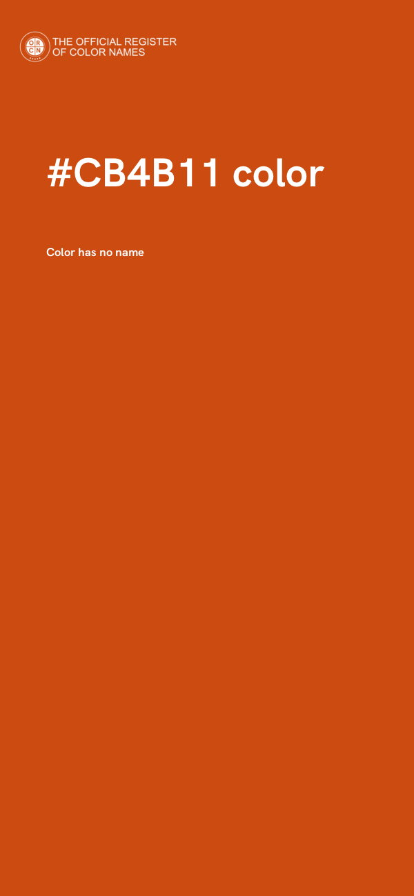#CB4B11 color image