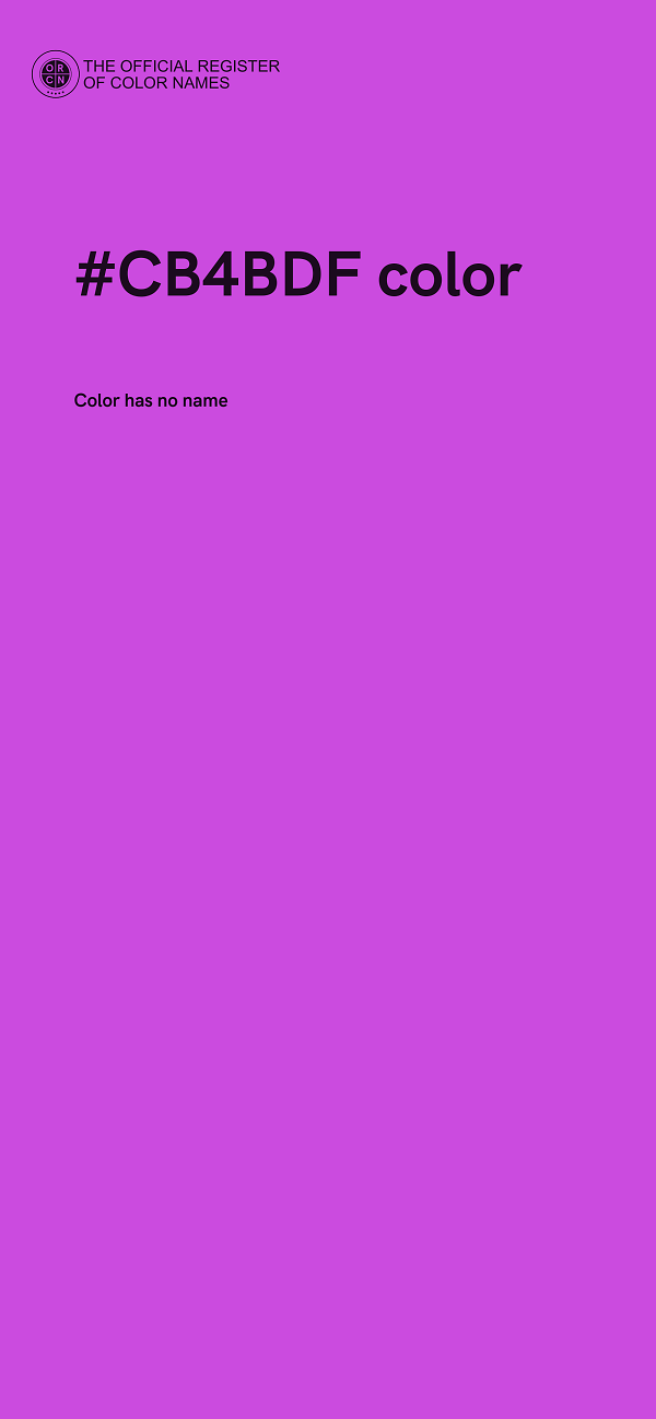 #CB4BDF color image